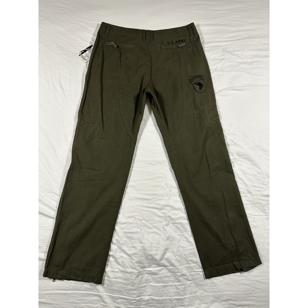Union Army Green Cargo Utility Tactical Pants US Army Airborne Patch 34X30 - Picture 3 of 16